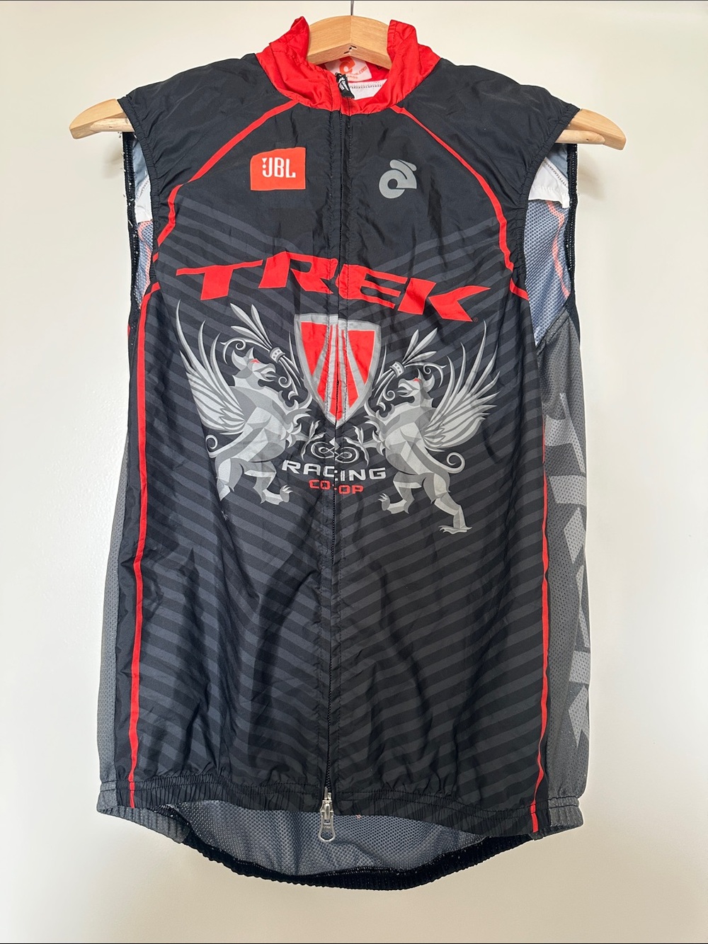 Trek Women's Black & Red Racing Jersey Vest - Performance Cycling Shell